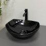 Умивальник (раковина) VBI RONTA DARK BLACK GLOSSY накладний