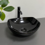 Умивальник (раковина) VBI RONTA DARK BLACK GLOSSY накладний