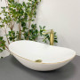 Умивальник (раковина) VBI TURIN WHITE GOLD EDGE накладний