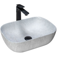 Умивальник (раковина) REA LIVIA GREY MATT накладний *