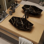 Умивальник (раковина) VBI VENEZIA S MARBLE BLACK MATT накладний