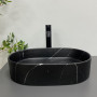 Умивальник (раковина) VBI VERONA 50 BLACK MARMO MATT накладний