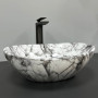 Умивальник (раковина) VBI PARMA STATUARIO BLACK VEINS GLOSSY накладний