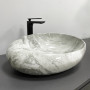 Умивальник (раковина) VBI RICCIA LIGHT STONE GLOSSY накладний