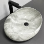 Умивальник (раковина) VBI RICCIA LIGHT STONE GLOSSY накладний
