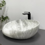 Умивальник (раковина) VBI RICCIA LIGHT STONE GLOSSY накладний
