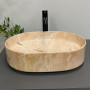 Умивальник (раковина) VBI VERONA 50 TRAVERTINE GLOSSY накладний