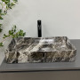 Умивальник (раковина) VBI TRIEST ANTHRACITE MARBLE накладний