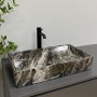 Умивальник (раковина) VBI TRIEST ANTHRACITE MARBLE накладний
