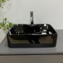 Умивальник (раковина) VBI FORLI BLACK GLOSSY накладний