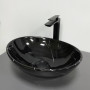 Умивальник (раковина) VBI PARMA BLACK MARMO GLOSSY накладний