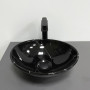 Умивальник (раковина) VBI PARMA BLACK MARMO GLOSSY накладний