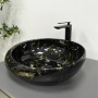 Умивальник (раковина) VBI RICCIA BLACK MARMO GLOSSY накладний