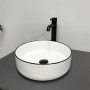 Умивальник (раковина) VBI PRATO WHITE BLACK EDGE накладний