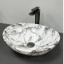 Умивальник (раковина) VBI PARMA STATUARIO GREY VEINS GLOSSY накладний