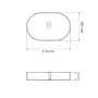 Умивальник (раковина) VBI VERONA 50 BEIGE STONE MATT накладний