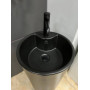 Умивальник (раковина) VBI BOLONIA BLACK MATT напольний