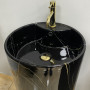 Умивальник (раковина) VBI BOLONIA M BLACK MARBLE підлоговий