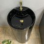 Умивальник (раковина) VBI BOLONIA M BLACK MARBLE підлоговий