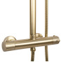 Душовий гарнітур REA TOM BRUSHED GOLD матове золото з термостатом