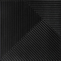 Самоклеюча декоративна 3D панель 500х500х5мм Бамбук Чорний SW-00002881