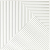 Самоклеюча декоративна 3D панель Бамбук Білий 500х500х5мм SW-00002877