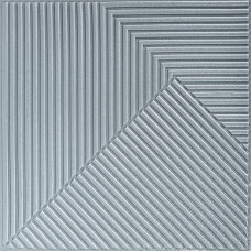 Самоклеюча декоративна 3D панель 500х500х5мм Бамбук Сірий SW-00002878