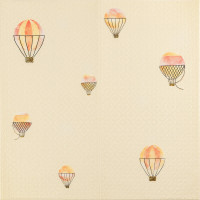 Панель стінова 3D 700х700х4мм Повітряні кулі рогожка SW-00001973