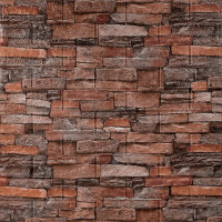 Самоклеюча декоративна 3D панель 700х770х5мм Червона цегла піщаник (058) SW-00000177