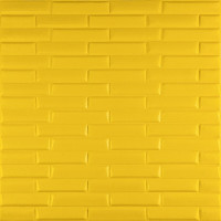 3D панель самоклеюча кладка 700х770х7мм Жовта (037) SW-00000302