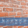 Самоклеюча 3D панель3080x700x3мм Руда Катеринославська Цегла SW-00001762