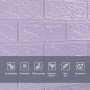 Самоклеюча 3D панель 19600x700x3мм Світло-фіолетова Цегла SW-00001470