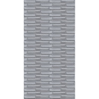 Самоклеюча 3D панель 3080x700x5мм Кладка Срібло SW-00001760