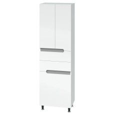 Пенал 60х40 Верона корзина, 2 шухляди сірий