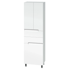 Пенал 60х40 Верона корзина, 2 шухляди біле