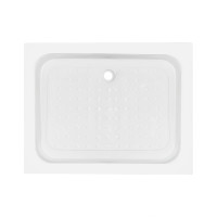 Душовий піддон KAPIELKA ST100x80х14 низький, прямокутний, діаметр зливу 52 мм Lidz