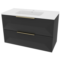 Тумба Медокс підвісна з ум. Родео 100 (чорна)