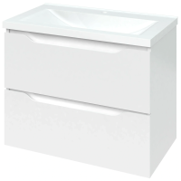 Тумба Амелія підвісна з умив. шк.Глорія 60 біла