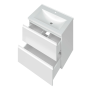 Тумба Каріна підвісна з умив Глорія 60 2ш (біла)