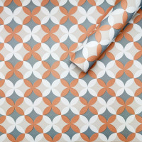 Самоклеюча плівка 0,45х10м х 0,07мм Помаранчові квіти SW-00001220