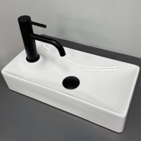 Умивальник (раковина) VBI MALVIZZO R WHITE накладний підвісний