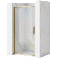 Душові двері REA RAPID SWING 90 BRUSHED GOLD