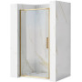Душові двері REA RAPID SWING 90 BRUSHED GOLD