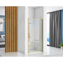 Душові двері REA RAPID SWING 90 BRUSHED GOLD
