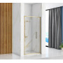 Душові двері REA RAPID SWING 90 BRUSHED GOLD