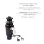 Комплект Lidz Handmade H7545B Мийка для кухні інтегрована Decor Black PVD Honeycomb LDH7545BDECPVD48373+Lidz (BLA) Подрібнювач для кухонного миття