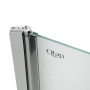 Штора на ванну Qtap Standard CRM407513APL скло Pear 6 мм, 75х140 см, ліва