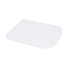 Сидіння для унітаза підлогового (Stenava) 435×345×30 мм, White, з мікроліфтом, Slim Duroplast, Quick Release QT99SC8303W Qtap