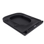 Сидіння для унітаза Qtap Tern 420х340х35мм, Matt Black, з мікроліфтом, Slim Duroplast, Quick Release QT99HY2322MB