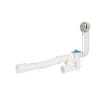 Сифон для ванни Lidz (WHI) 60 03 V002 00 з ревізією (вихід 50 мм)